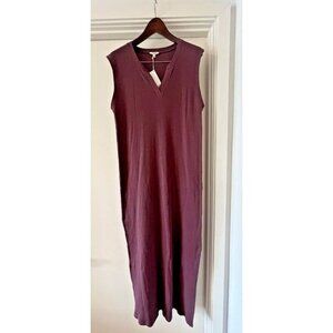 Splendid Women's Blush Pink London Rib Maxi Dress XL Preppy‎ Boho Basic Classic